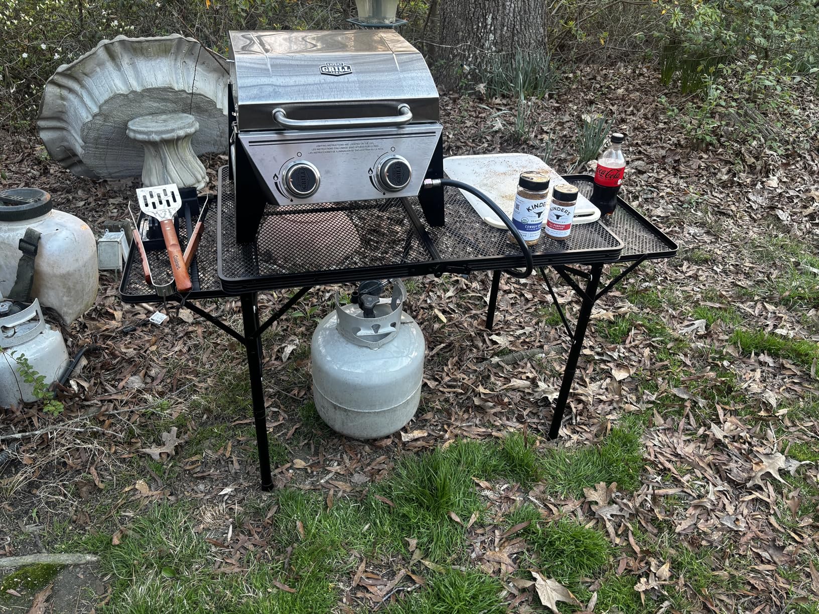 WildFinder Folding Table with 2 Wing Panels, 3x2 FT Camping Table with Mesh Desktop,Height Adjustable Folding Grill Table with Mesh Bag,Portable Outdoor Table for Picnic,Camping,BBQ,Beach(Black) customer photo 1