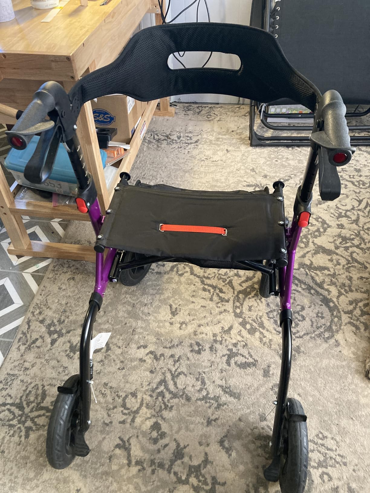 MAXWALK Walkers for Seniors, Rollator Walker with Seat, 12