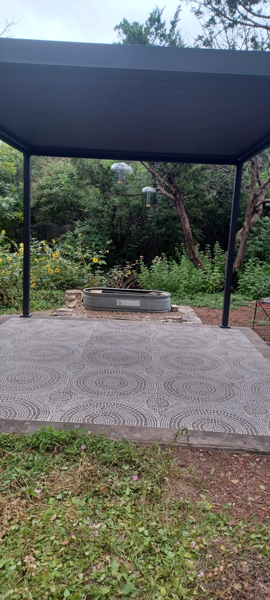 MIRADOR 80S Louvered Pergola 10' x 20', Modern Style with Adjustable Louvers and Integrated Drainage System for Deck Garden Yard, Easy Installation, Plus Size, Charcoal customer photo 2