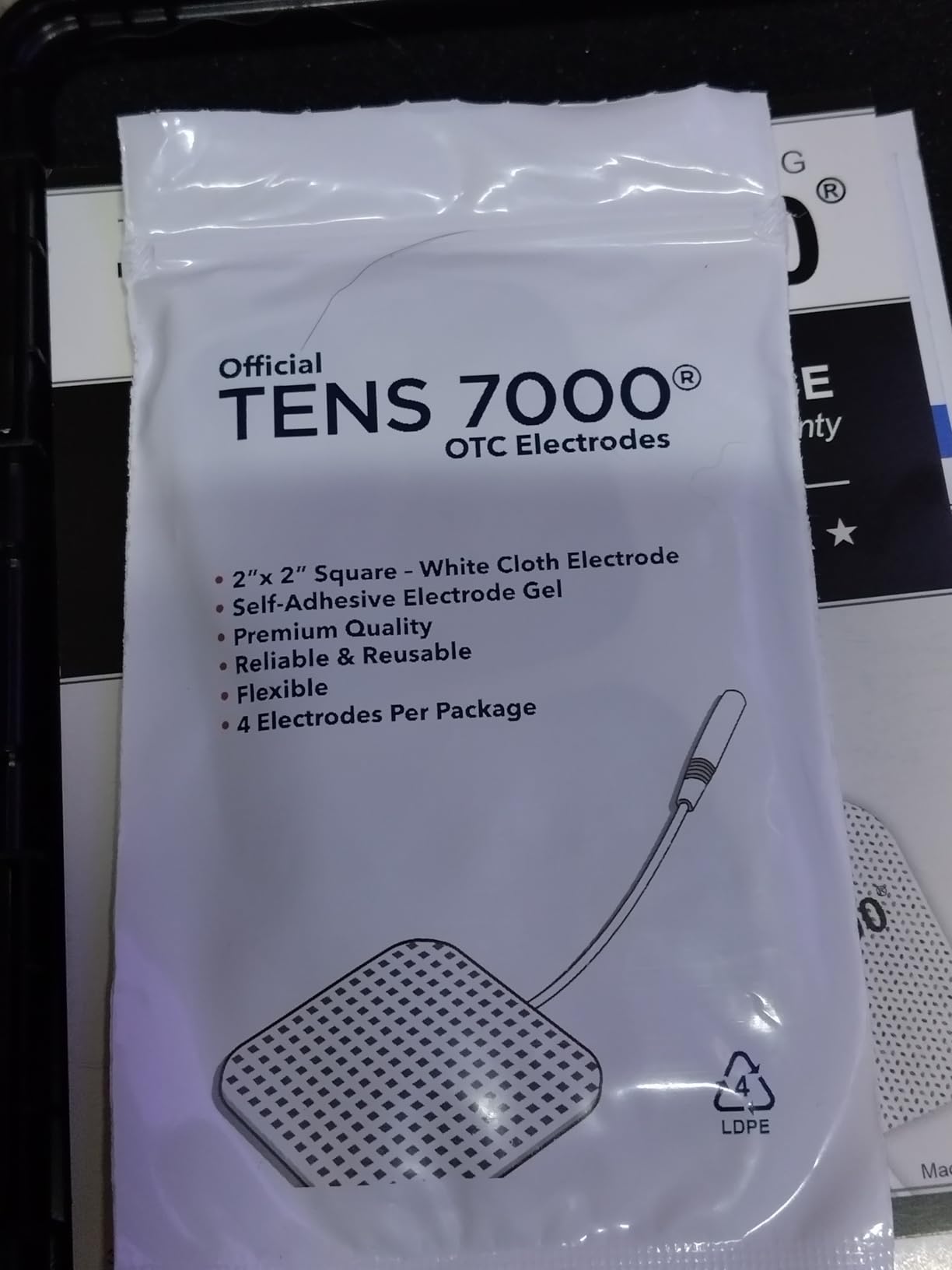 Rechargeable Tens Unit Muscle Stimulator, Back Pain Relief, 4 Electrodes/Unit Pads, Period Pain Simulator, Muscle Recovery & Growth, Stim Machine, Electrotherapy, TENS Machine customer photo 1
