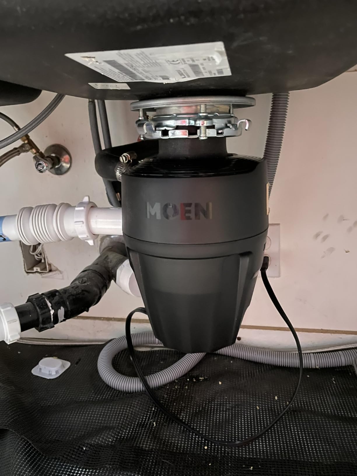 Moen Chef Series 1 HP Continuous Feed Garbage Disposal, Power Cord Included, EX100C customer photo 1