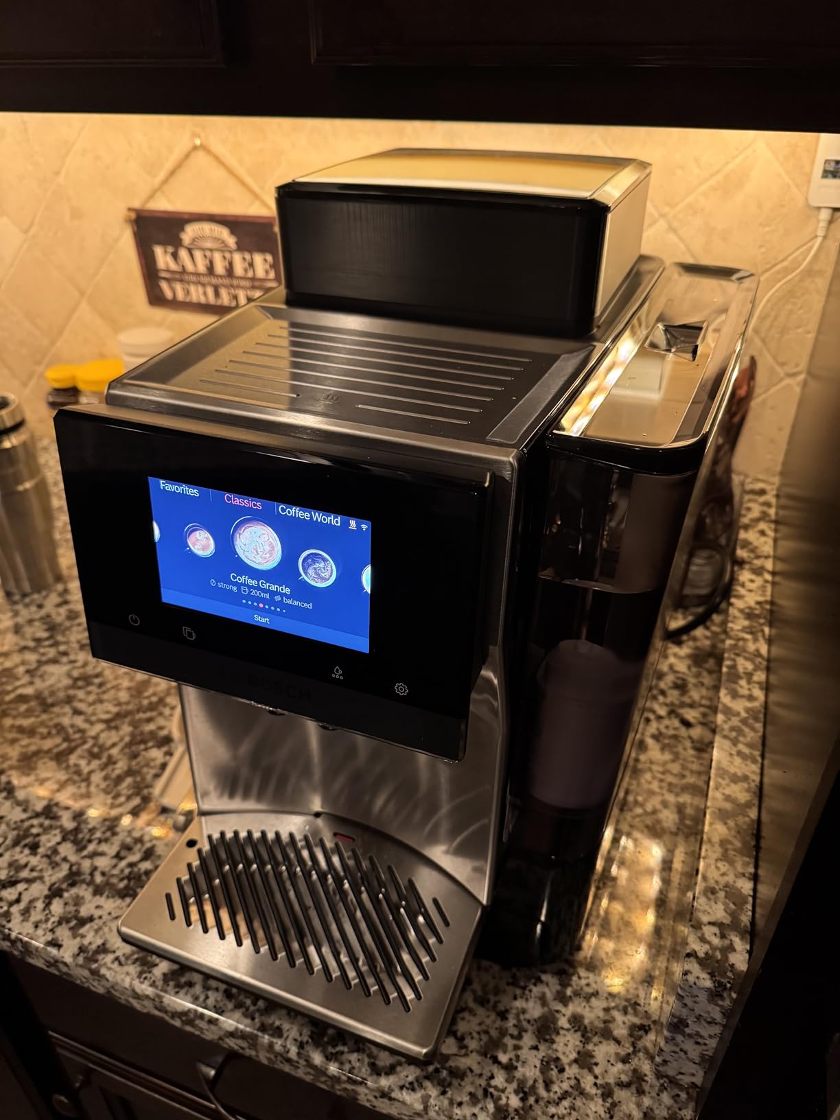 Bosch Fully Automatic Coffee and Espresso Machine - 36 Drinks, Touchscreen, Stainless Steel TQU60703 customer photo 2