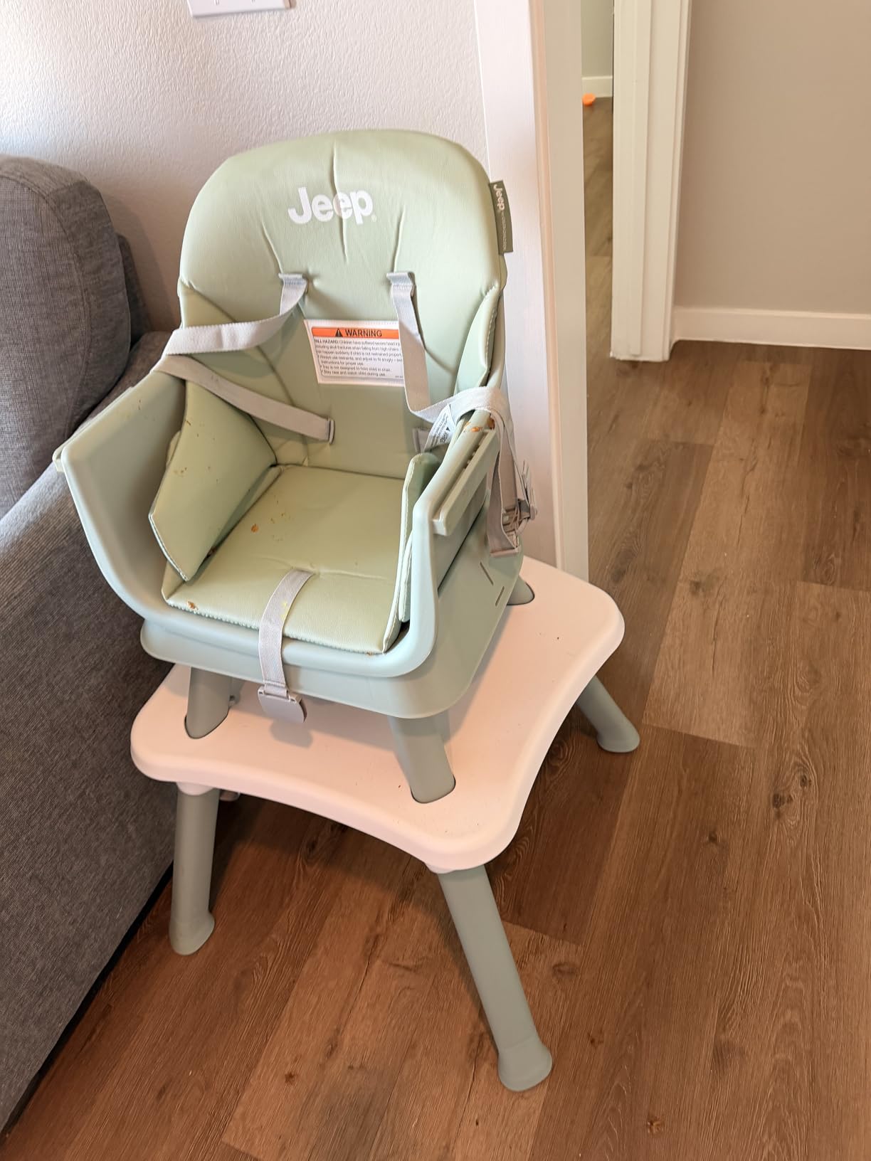 Jeep Milestone 6-in-1 High Chair by Delta Children - Converts to Stool, Booster Seat, Toddler Chair, Activity Table and Desk customer photo 1