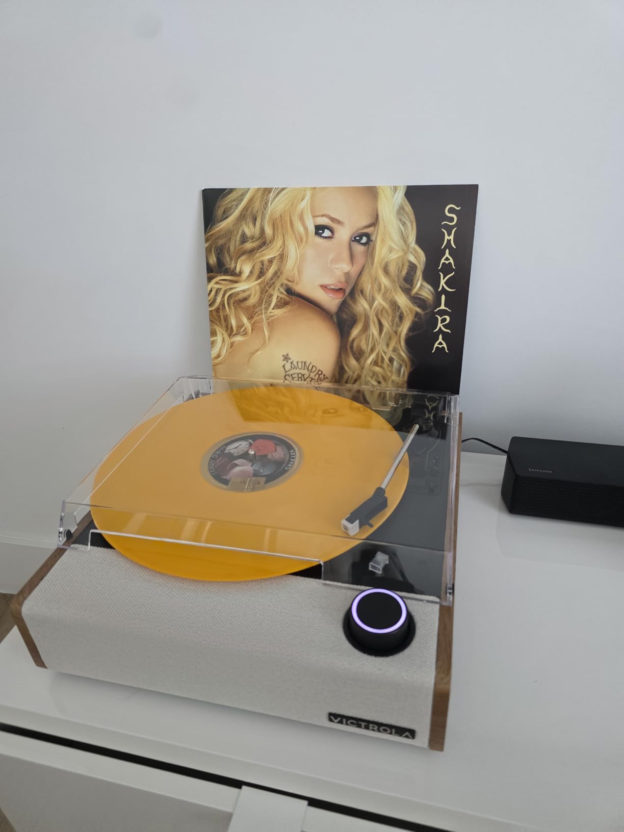 Victrola Eastwood II Record Player with Speakers - Bluetooth 5.1 and Vinyl Stream Technology, Vintage Style 3-Speed Vinyl Player, Audio Technica AT-3600LA Cartridge (Oak) customer photo 2