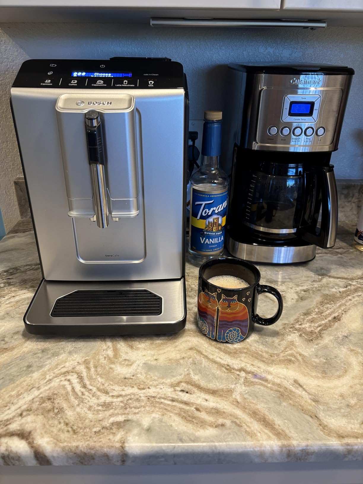 Bosch Fully Automatic Coffee and Espresso Machine - One-Touch Drinks, Barista Style, Double Cup Super Coffee Maker - Large Bean Capacity - Easy Clean, Maintenance - Silver- TIU20307 customer photo 2
