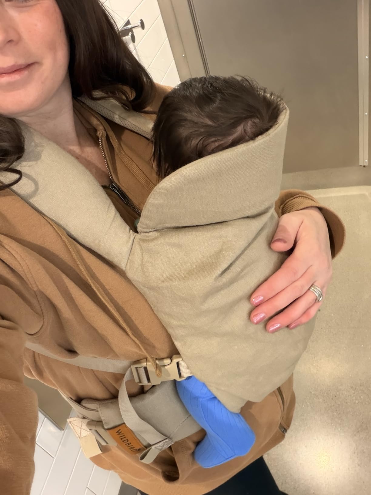 WildBird - Aerial Buckle Carrier - 2-24 Months - Large (L-4XL) Acadian - Front or Back Carry - Cross Straps, Lumbar Support, Headrest - Hip Healthy - Baby Carrier customer photo 1