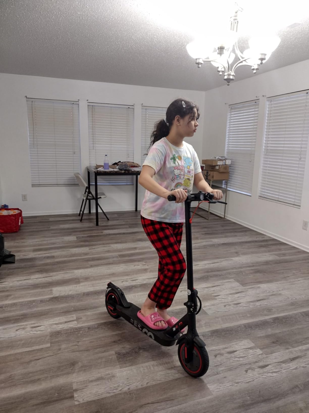 iScooter Electric Scooter Adults, 18/15/12 Miles Long Range, 22/19/18 Mph Top Speed, Commuting Electric Scooter with Cruise Control, Double Braking Systems Escooter for Adults and Teens customer photo 1