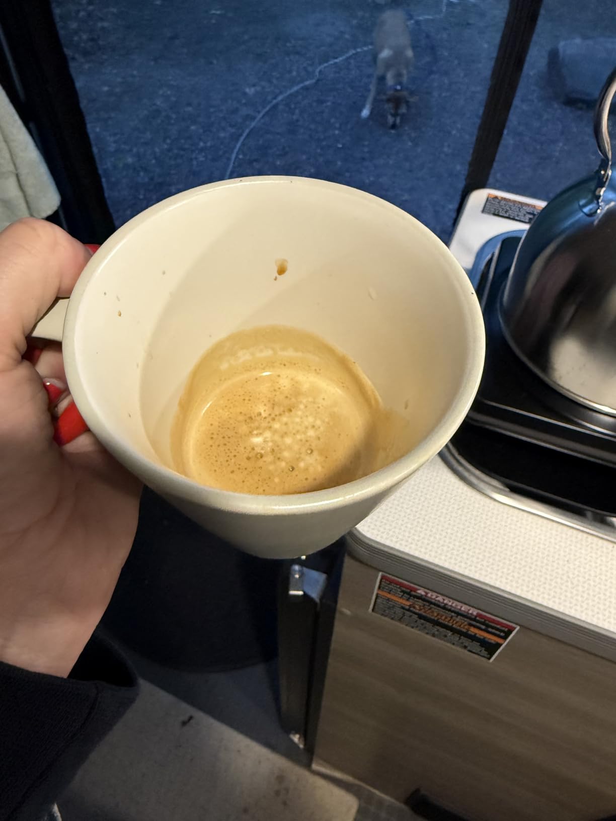WACACO Minipresso GR2 Espresso Machine Compatible Ground Coffee, Portable Coffee Maker 18 Bar Manually Operated, Espresso Maker On The Go, Ultra-Small For Travel Camping Fishing Climbing Riding customer photo 1