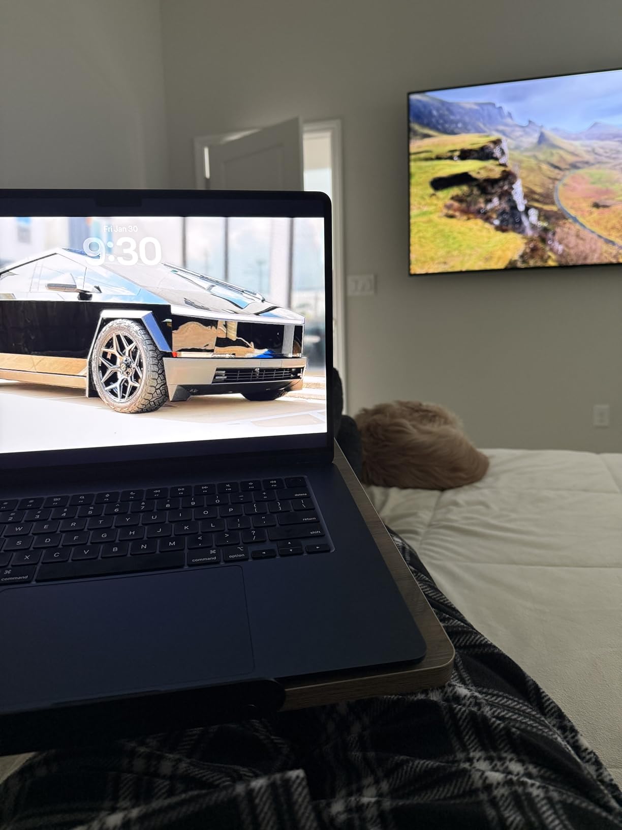 Overbed Table with Wheels Adjustable Height Beside Desk Rolling Hospital Over Bed Table Laptop Stand for Couch Tray Table Bed Sofa Side Table Computer Workstations-Coffee customer photo 2