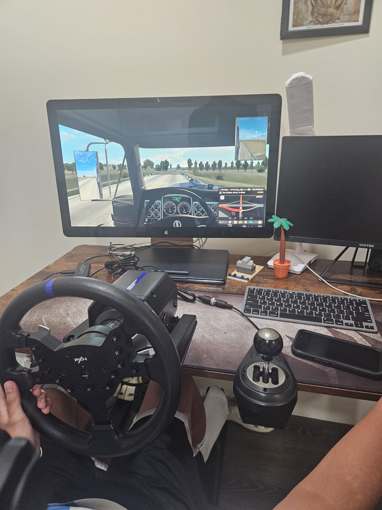 PXN V99 3.2Nm Force Feedback Gaming Steering Wheel - 270-900 Degree, 11.8-inch, Hall 3-Pedal, H Shifter - Sim Racing Wheel for PC, PS4, Xbox One, Xbox Series X|S customer photo 1
