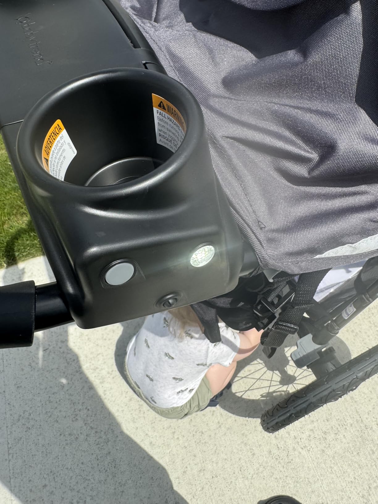 Baby Trend Expedition Zero Flat Jogger with LED Lights, Dash Grey customer photo 2