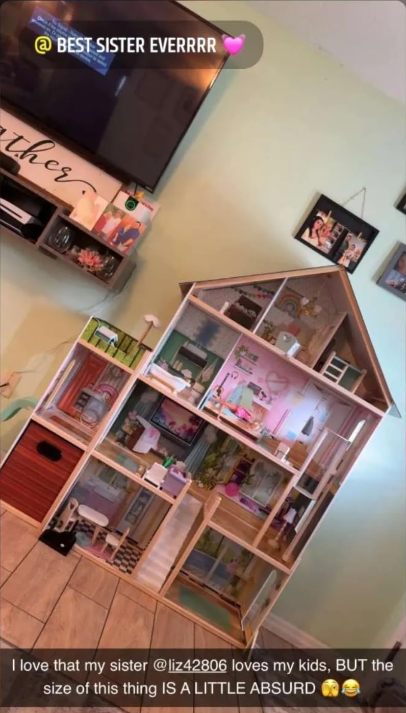 Delta Children Deluxe Maui Dollhouse - Large 4-Story Dollhouse with 12 Rooms Includes 50 Accessories - Working Elevator, Wave Slide, Lights/Sounds - Fits 12-inch Dolls customer photo 2