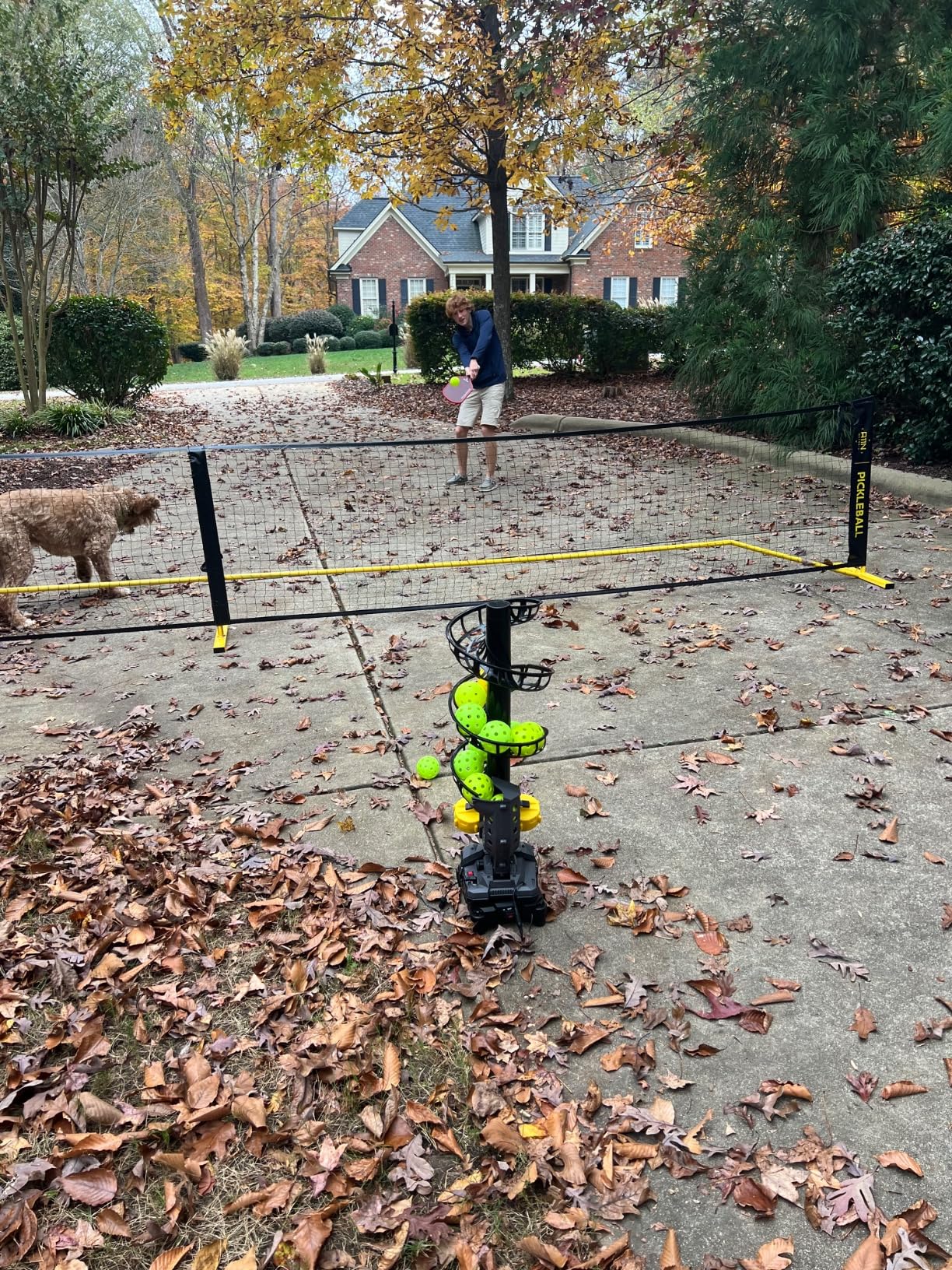 A11N SPORTS Pickleball Automatic Launcher - Adjustable Speed, Spin & Angles for Dinks, Chops, Volleys & Serves - Auto Swing for Forehand & Backhand Training - Indoor/Outdoor Use for All Skill Levels customer photo 1