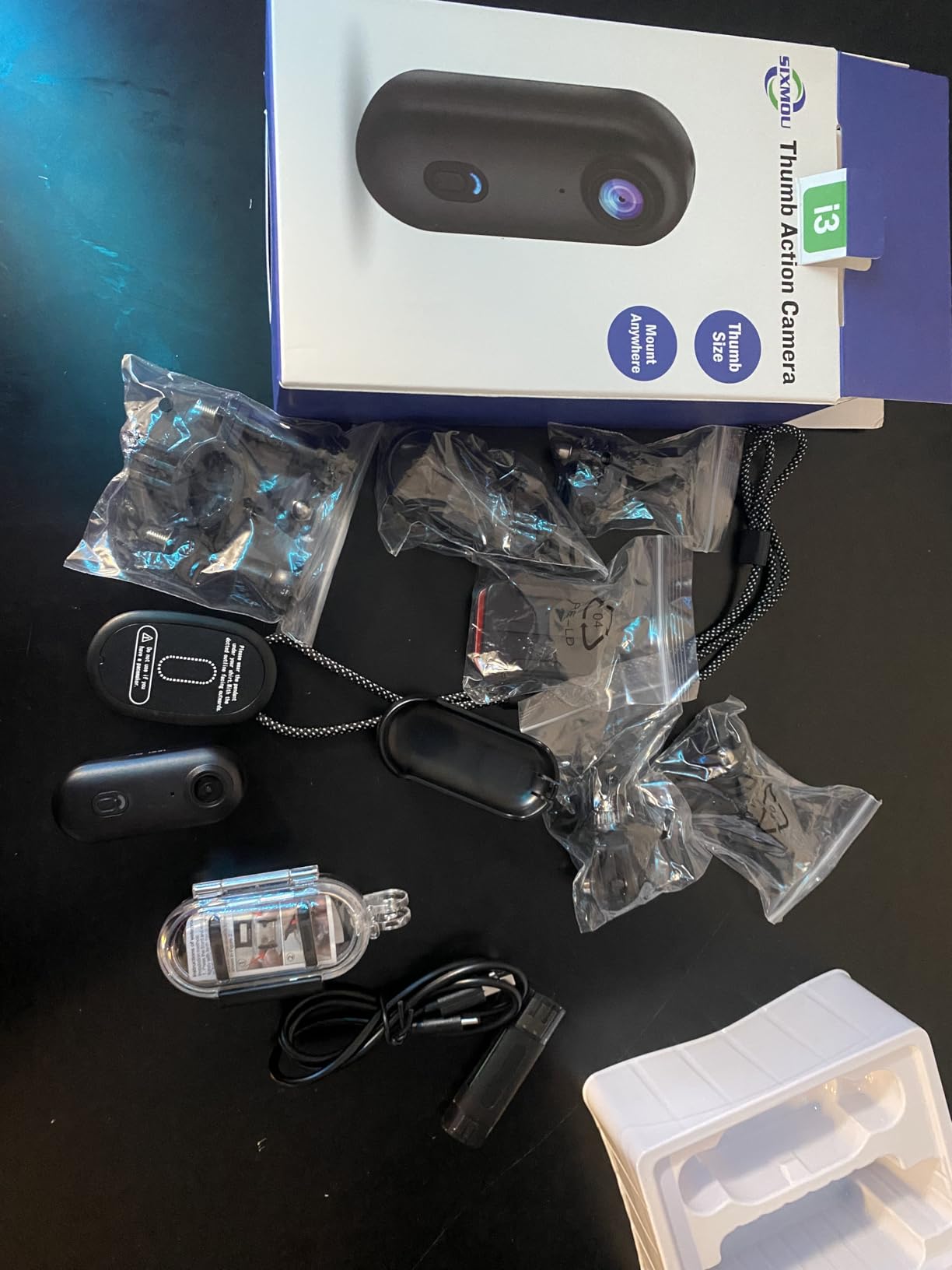 i3 4K Thumb Action Camera, Tiny Size, Mount Anywhere, Small Body Camera with Spring Clip, Portable Vlogging, Hands-Free POV Recording, Helmet Cam for Cycling, Motorcycle (64G-Card, Black) customer photo 2