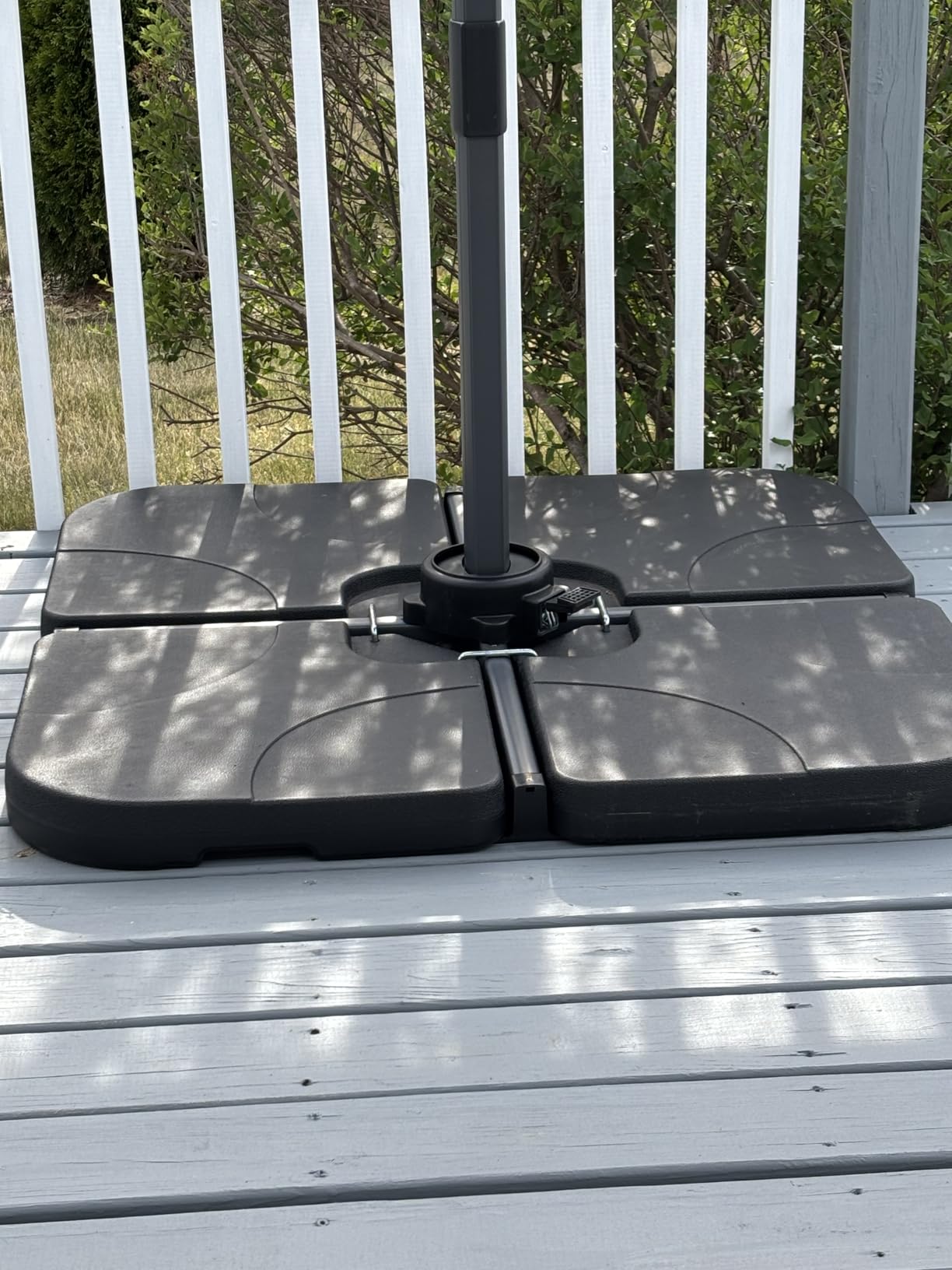 PURPLE LEAF 10 Feet Patio Umbrella Outdoor Cantilever Square Umbrella Aluminum Offset Umbrella with 360-degree Rotation for Garden Deck Pool Patio Taupe customer photo 2