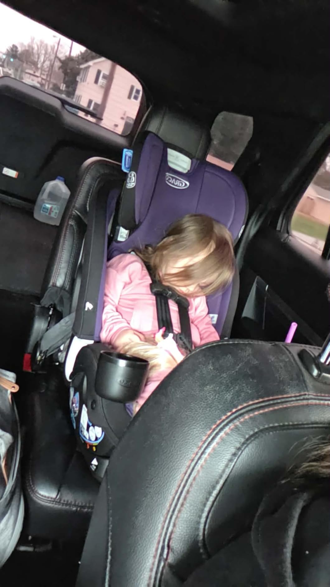 Graco Slimfit 3-in-1 Convertible Car Seat, Slim Car Seat with Space-Saving Design, Highback Booster Seat with 10-Position Headrest, Rear Facing and Forward Facing Carseat, Jarret customer photo 1