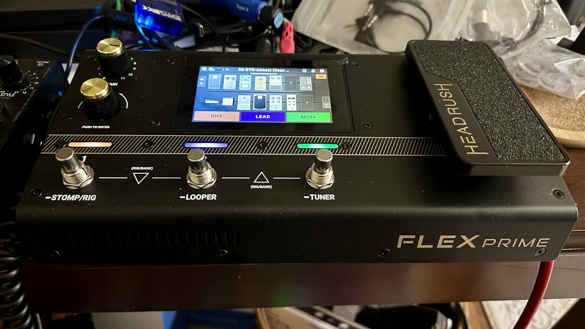 HeadRush Flex Prime - Guitar and Bass Multi Effects Pedal and Amp Modeling Processor with Touchscreen, Looper, Wi-Fi, Bluetooth, IR Loader, USB, Lessons customer photo 1