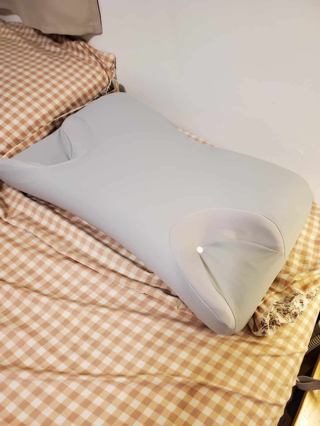 CPAP Pillow for Side Sleepers for Neck Shoulder Pain Relief with Cooling Pillowcase - Memory Foam Neck Support Pillow for Side, Back & Stomach Sleeping - Reduce Air Leak/Mask Pressure for Better Sleep customer photo 1