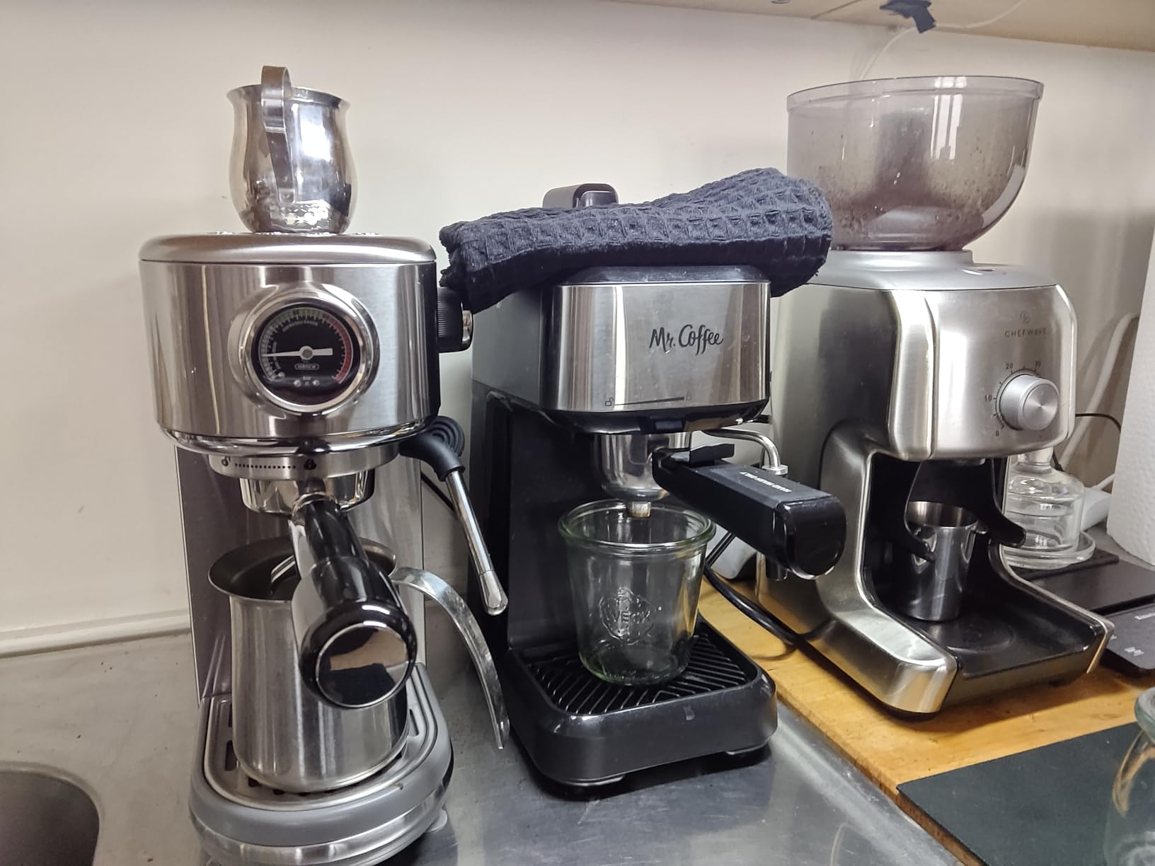 HIBREW H10B Programmable Semi Automatic Espresso Machine, 20 Bar Compact Stainless Steel Coffee Maker with Milk Frother, Pressure Gauge & LED Display, 51mm Portafilter for Cappuccino Latte customer photo 1