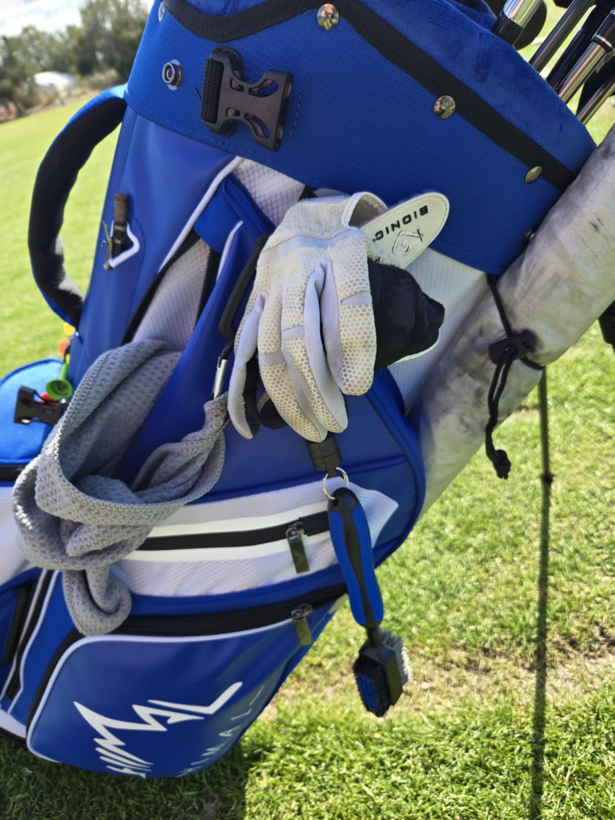 uniHimal Golf Bags for Men 14 Way Full Dividers - Hybrid Stand Bag with 10 Pockets, Insulated Cooler & Interchangeable Straps for Cart & Walking customer photo 2