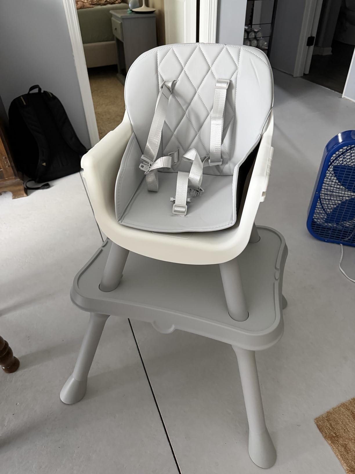 6 in 1 Baby High Chair for Babies and Toddlers, Booster Seat, Kids Learning Table and Chair (Grey) customer photo 1
