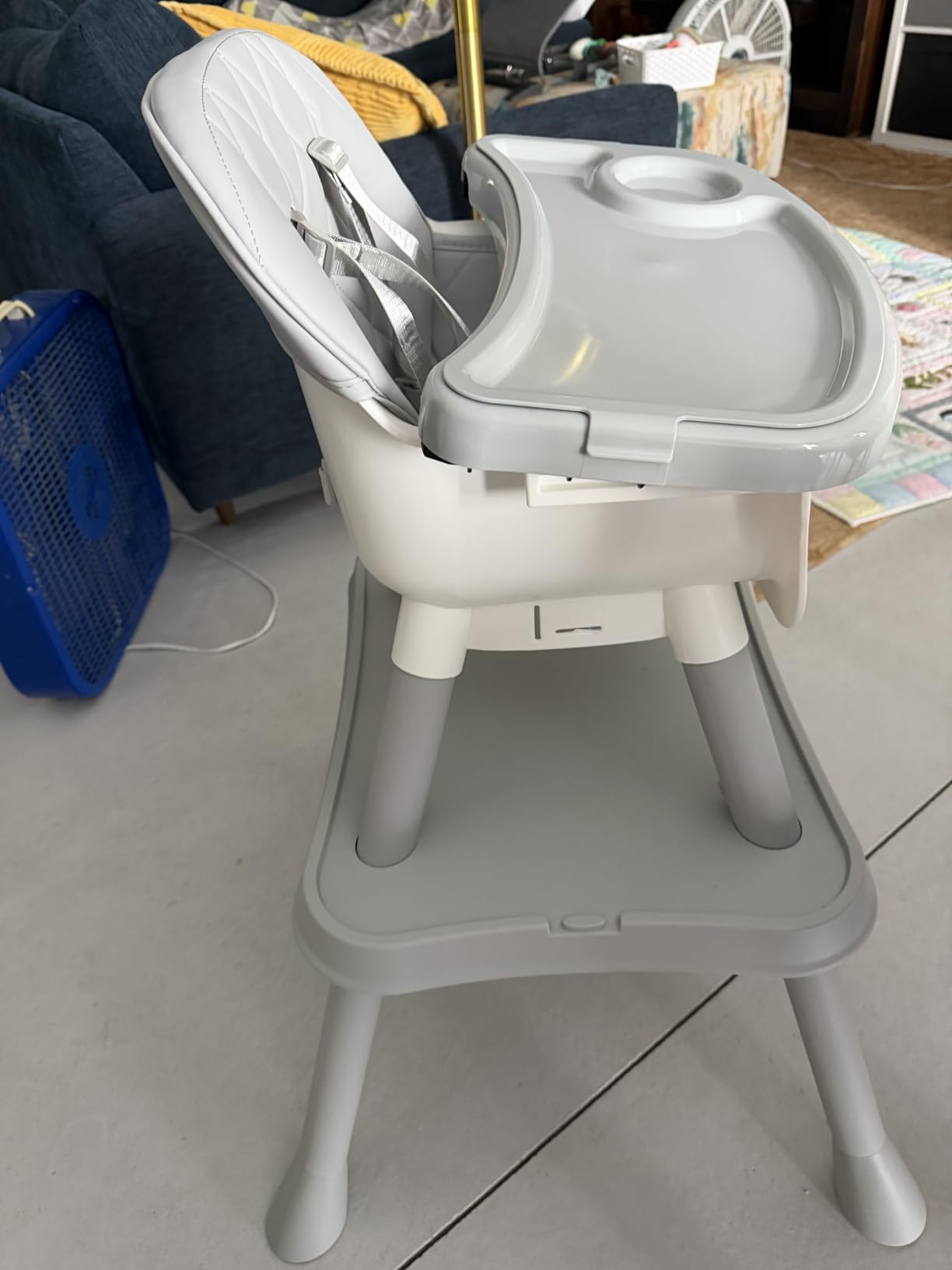6 in 1 Baby High Chair for Babies and Toddlers, Booster Seat, Kids Learning Table and Chair (Grey) customer photo 2