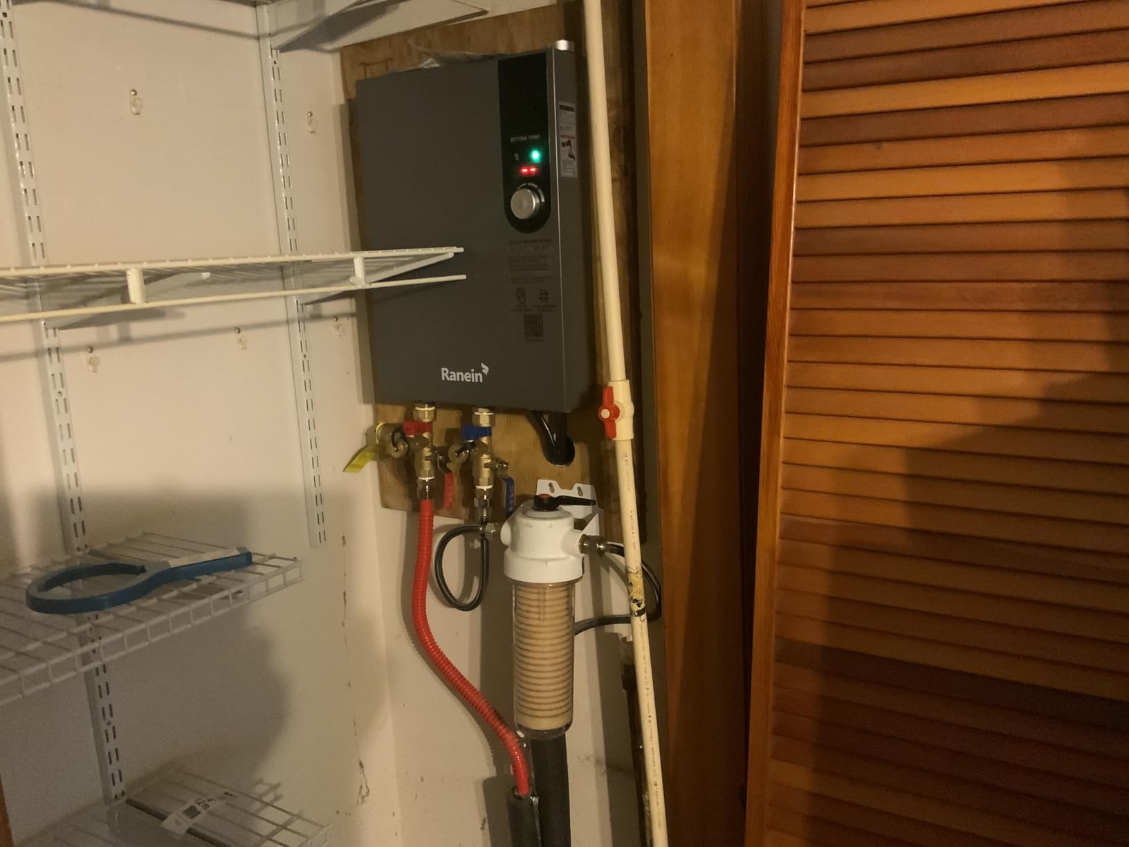 Ranein 13kW Tankless Electric Water Heater, 240V on Demand Instant Endless Water Heater with LED Temperature Display, Up to 3.1 GPM for 1-2 Point of Use customer photo 1