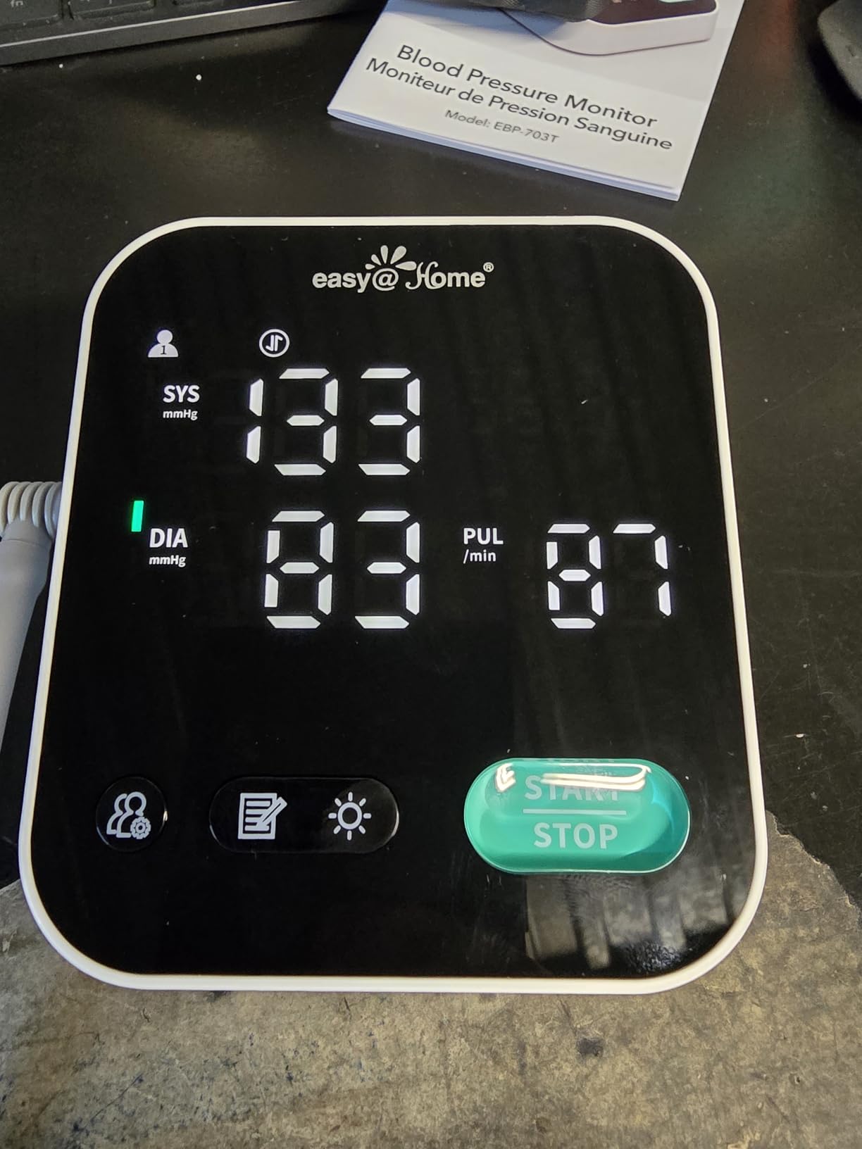Blood Pressure Monitor for Home Use - Easy@Home Smart BP Machine with Free MyHeartPal App, Automatic Blood Pressure XL Cuff, LED Screen & Voice Function, Apple & Android Compatible customer photo 1