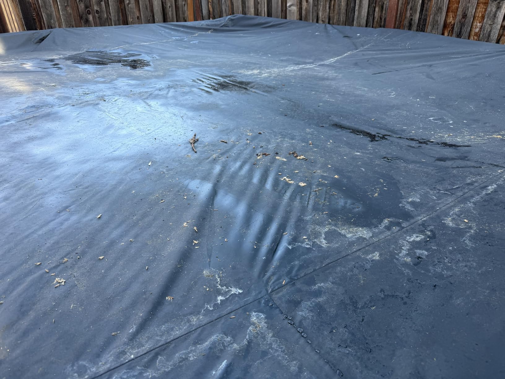 QH.HOME 18ft Round Pool Cover, Ultimate Windproof & Tear-Resistant Fabric, Snug Fit with Patented Ratchet & Weight Rings, Solar Pool Cover for Above Ground Pools, Blocks Leaves & Waterproof customer photo 2