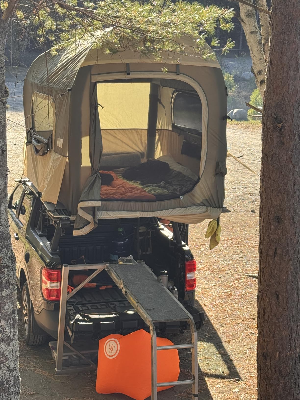 Niphean Truck Bed Tent for Camping 5.5ft-8ft for 2+1 People, 2 Mins Fast Setup Inflatable Pickup Truck Tent, PU 3000mm Waterproof & High-Strength Windproof, Spacious Interior for Multi-Landscape customer photo 2