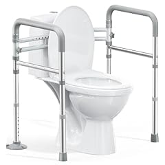 HOMLAND Toilet Safety Rails for Seniors, Adjustable Height & Width 350lb Toilet Handles for Elderly and Disabled, Foldable Toilet Safety Frame, Fit Any Toilet customer photo 2