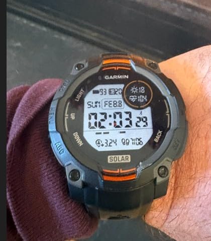 Garmin Instinct 3 45mm Solar Charged Display, Rugged Outdoor GPS Smartwatch, Metal-Reinforced Bezel, Built-in Flashlight customer photo 2