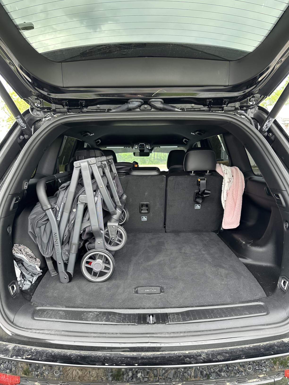 UPPAbaby Minu Duo Side-by-Side Double Stroller - Lightweight + Compact Design for Travel - Easy Fold - From Birth to Toddler - Independent Recline - Greyson customer photo 1