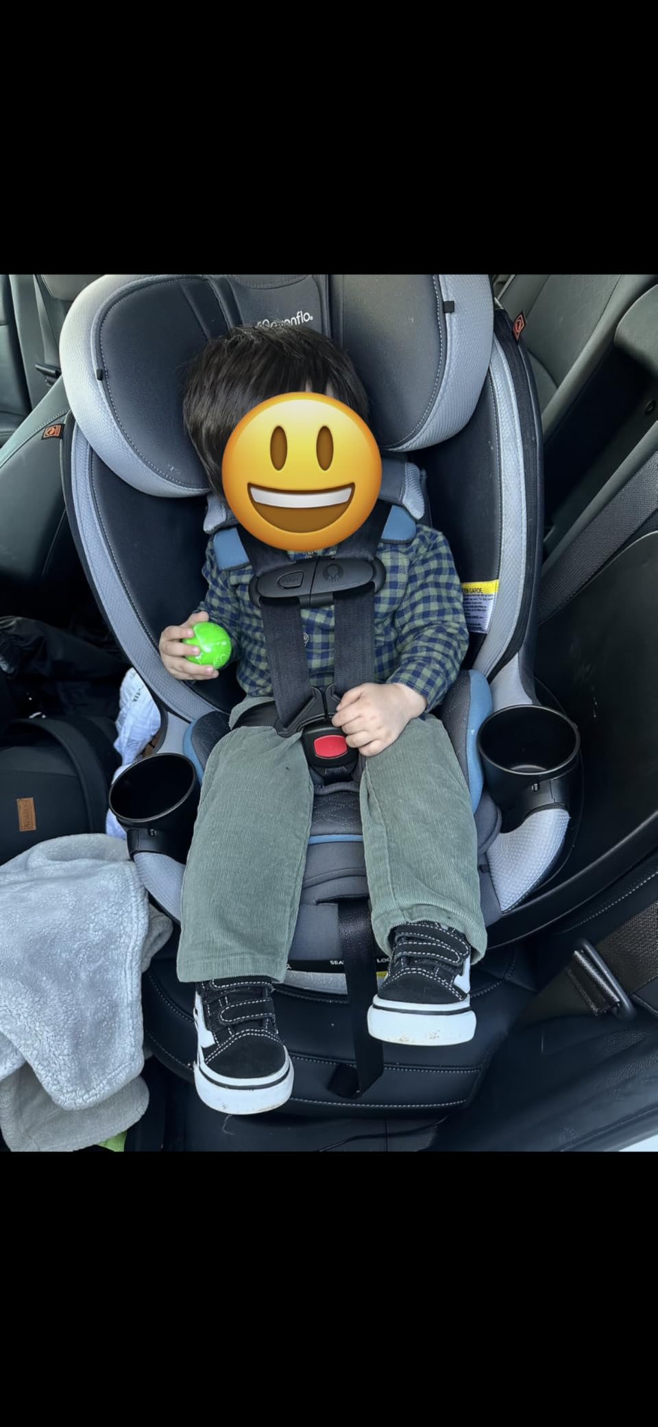 Evenflo Revolve360 Slim 2-in-1 Rotational Car Seat with Quick Clean Cover (Salem Black) customer photo 1