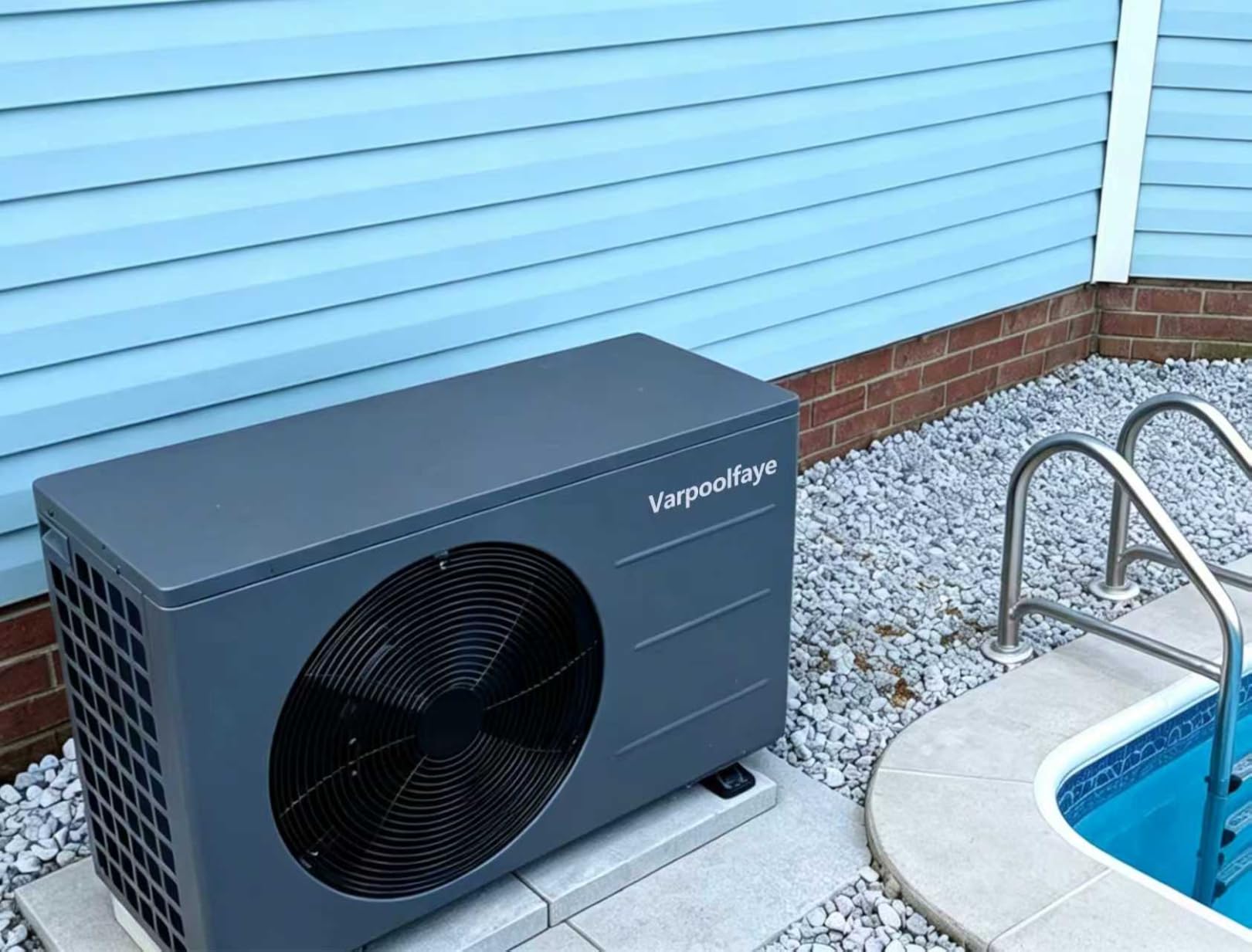 30000 BTU Swimming Pool Heat Pump Above Ground Pool Heater 8000 Gallon Heating or Cooling Electric Pool Heater for Inground Pool WiFi Control Schedule 120V customer photo 1