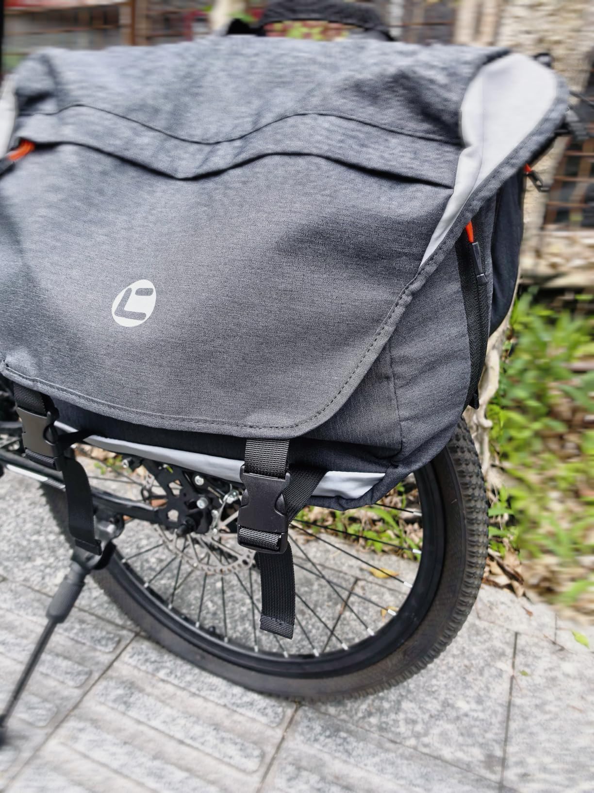 NDakter Bike Panniers, 35L Waterproof Panniers Bike Saddle Bags for Rear Rack, Expandable Double Bicycle Trunk Bag with Reflective Strips customer photo 2