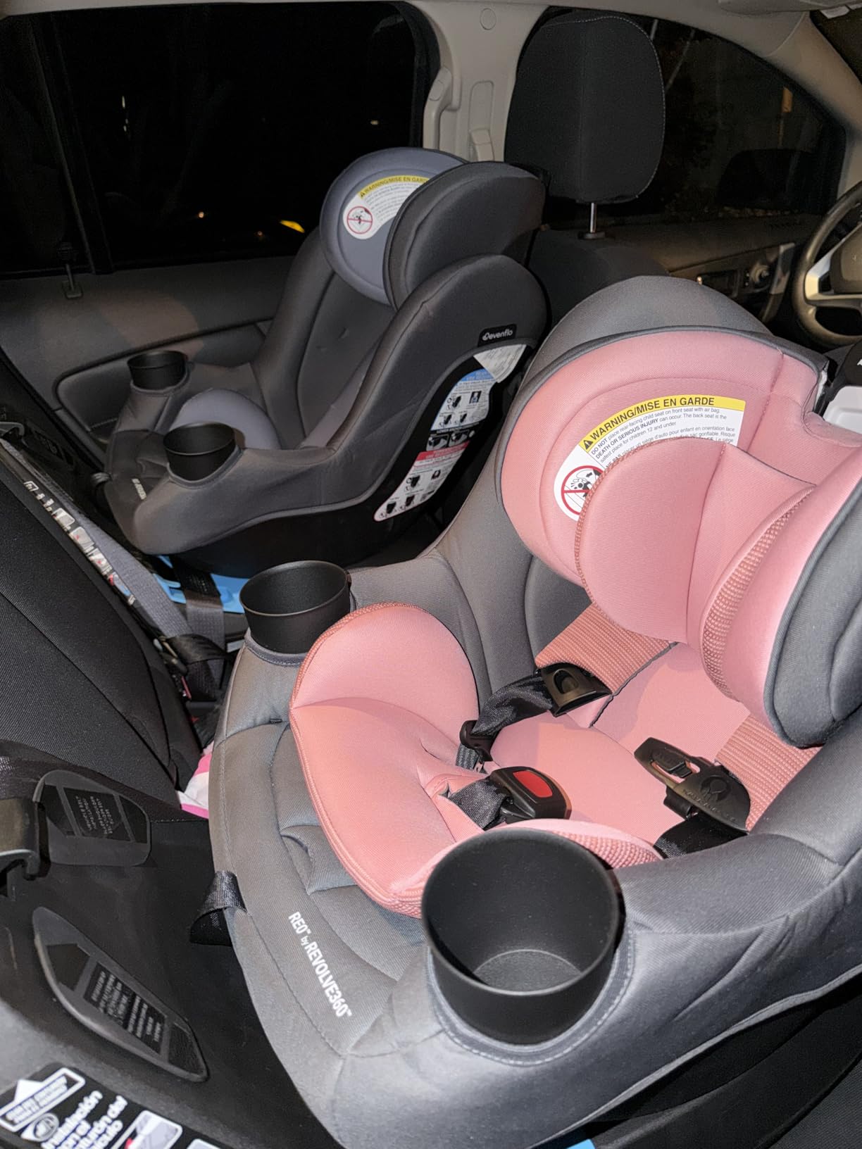 Evenflo REO by Revolve360 Rotating 2-in-1 Convertible Car Seat, 360 Degrees, Infant to Toddler, Forward and Rear Facing, Compact Design, One-time Install (Brookline) customer photo 1