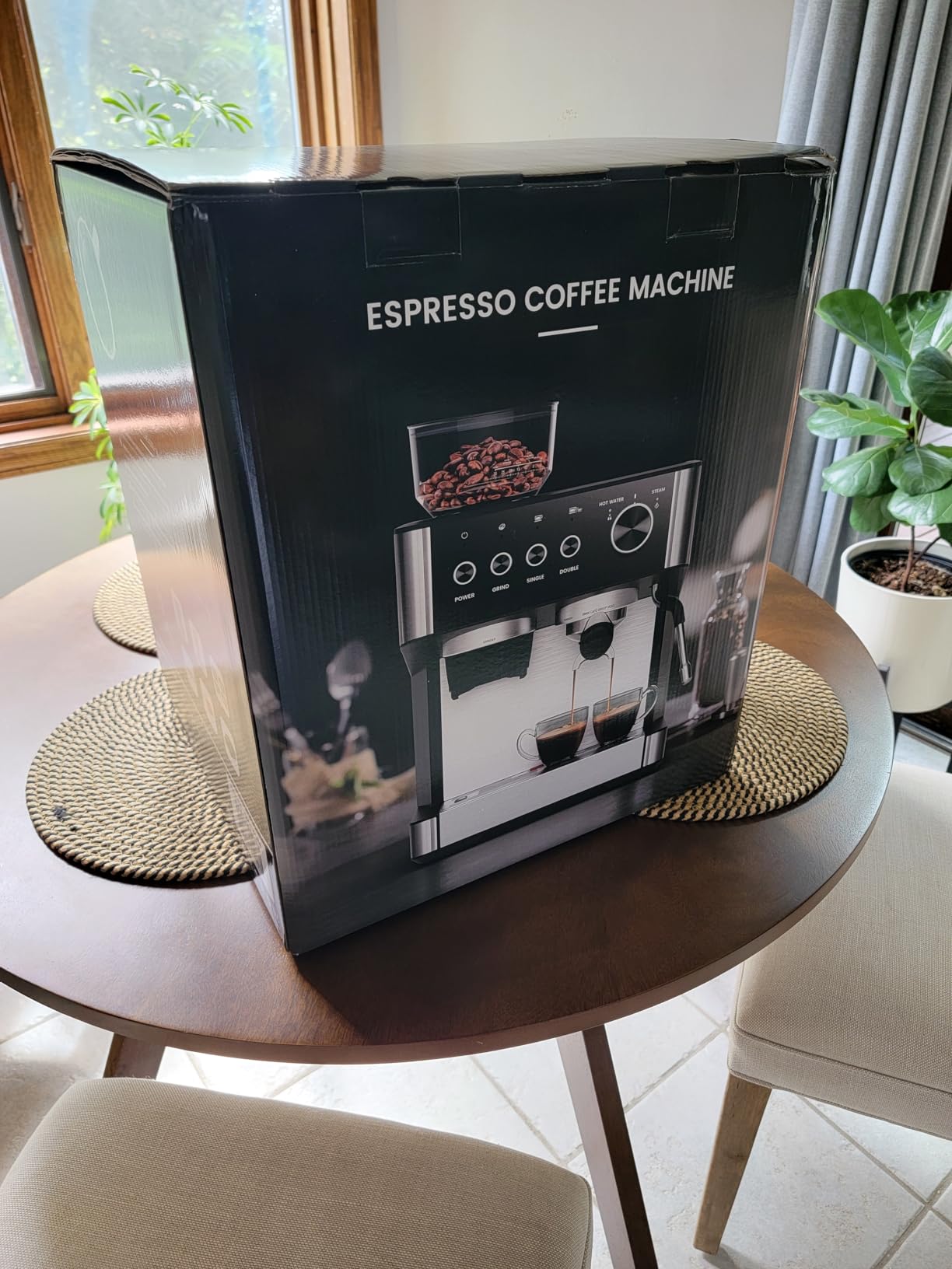 COWSAR 20 Bar Espresso Machine with Grinder & Milk Frother Steam Wand, 58mm Expresso Coffee machines, Commercial Stainless Steel Coffee Maker customer photo 1