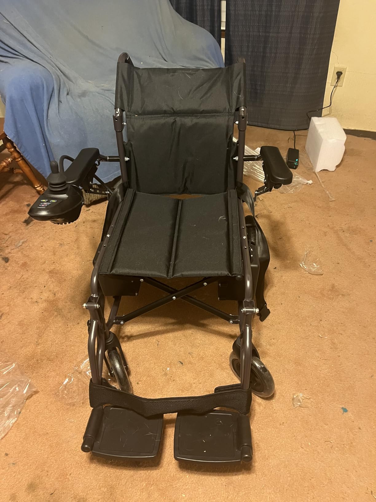 Electric Wheelchairs for Adults, Lightweight Electric Wheelchair, Foldable Travel Motorized Wheelchairs for Seniors, Folding Portable Mobility Scooter, Compact Fold Power Wheelchair customer photo 2