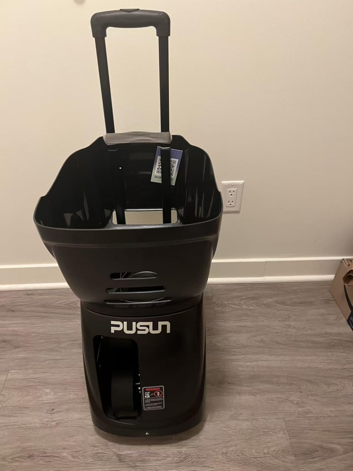 PUSUN PT-Smart Tennis Ball Machine: App Control with 12 Built-in Training Modes, 6-Level Spin, 28-Point, 75 MPH, 32.6 lbs, 100+ Ball, 5H Battery, Portable, for Tennis/Padel customer photo 1