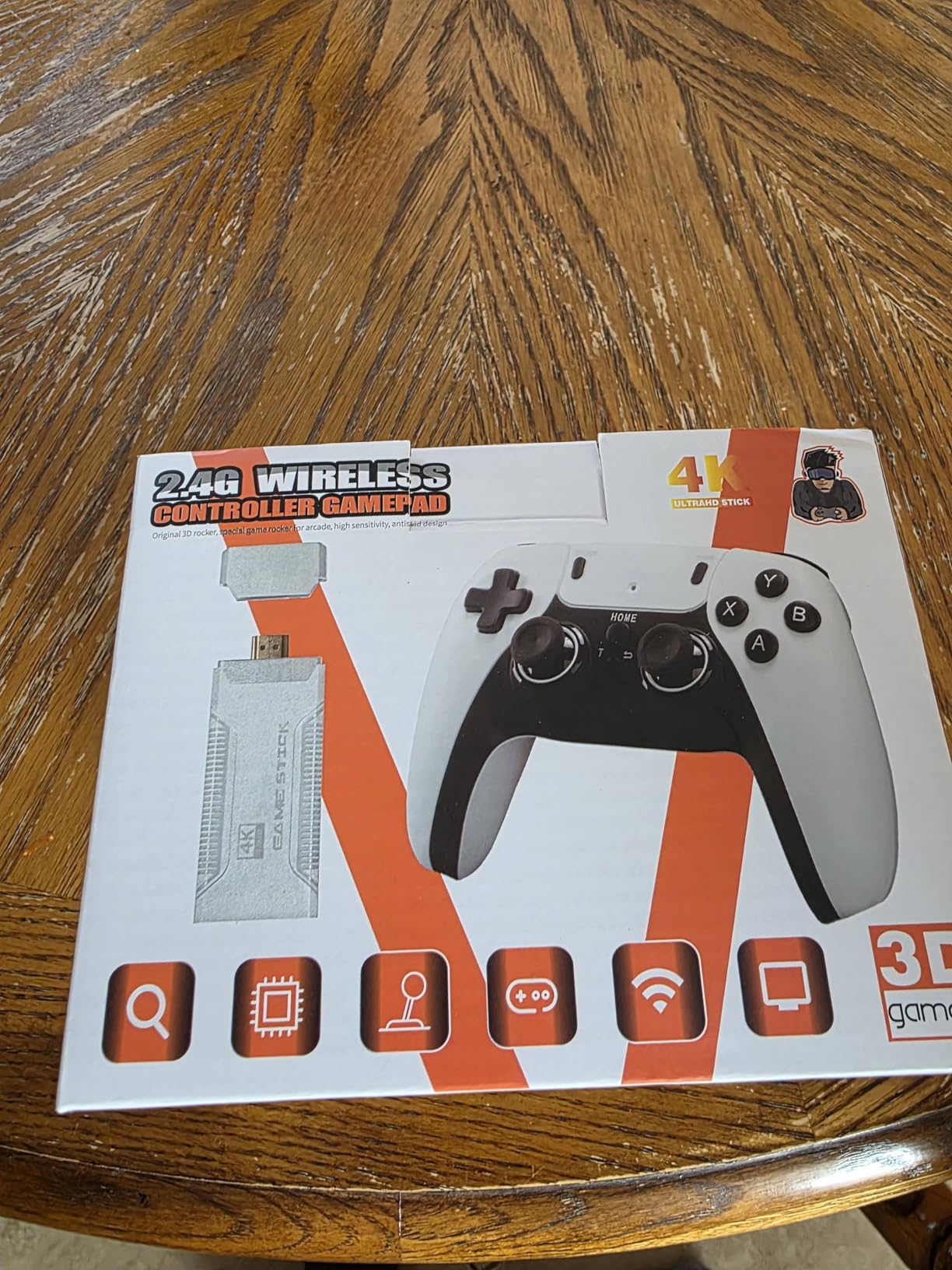 Retro Game Stick with 40,000+ Classic Games, 23 Emulators, Plug & Play 4K HDMI Output, Dual 2.4G Wireless Controllers, 64GB TF Card, Multiplayer Arcade Console for TV, 2026 Editions customer photo 1