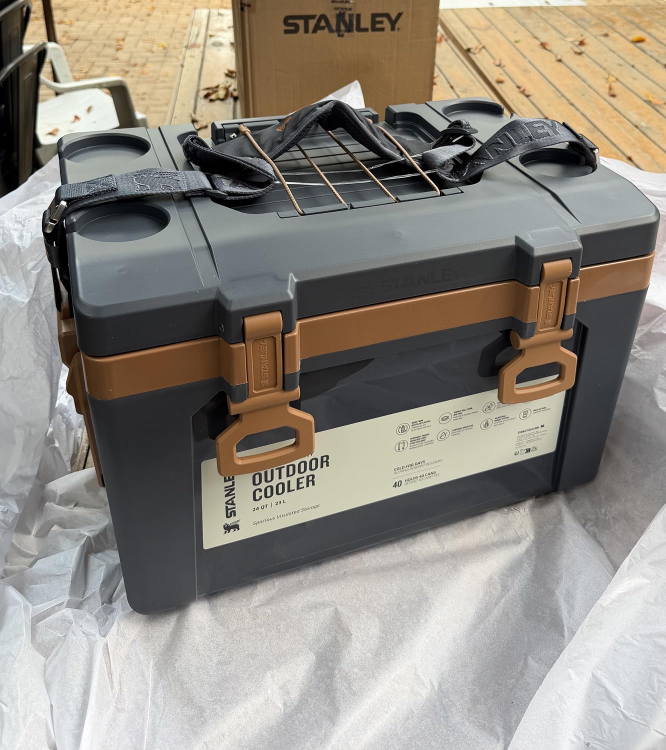Stanley Adventure Outdoor Cooler | Heavy Duty Outdoor Camping Cooler with Easy Carry Handle | BPA-Free customer photo 1