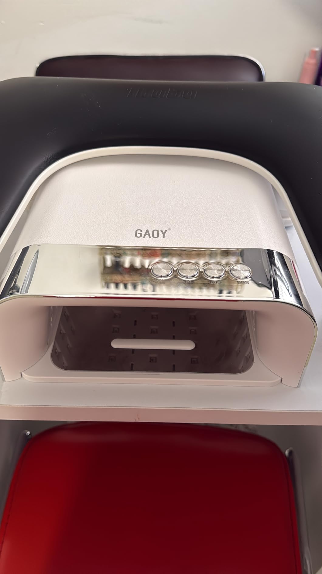 GAOY Professional UV Nail Lamp, Big Cavity Design for Long Nails, 36 LED Fast Curing Light with Infrared Sensor for Salon Gel and Acrylic Polish customer photo 1