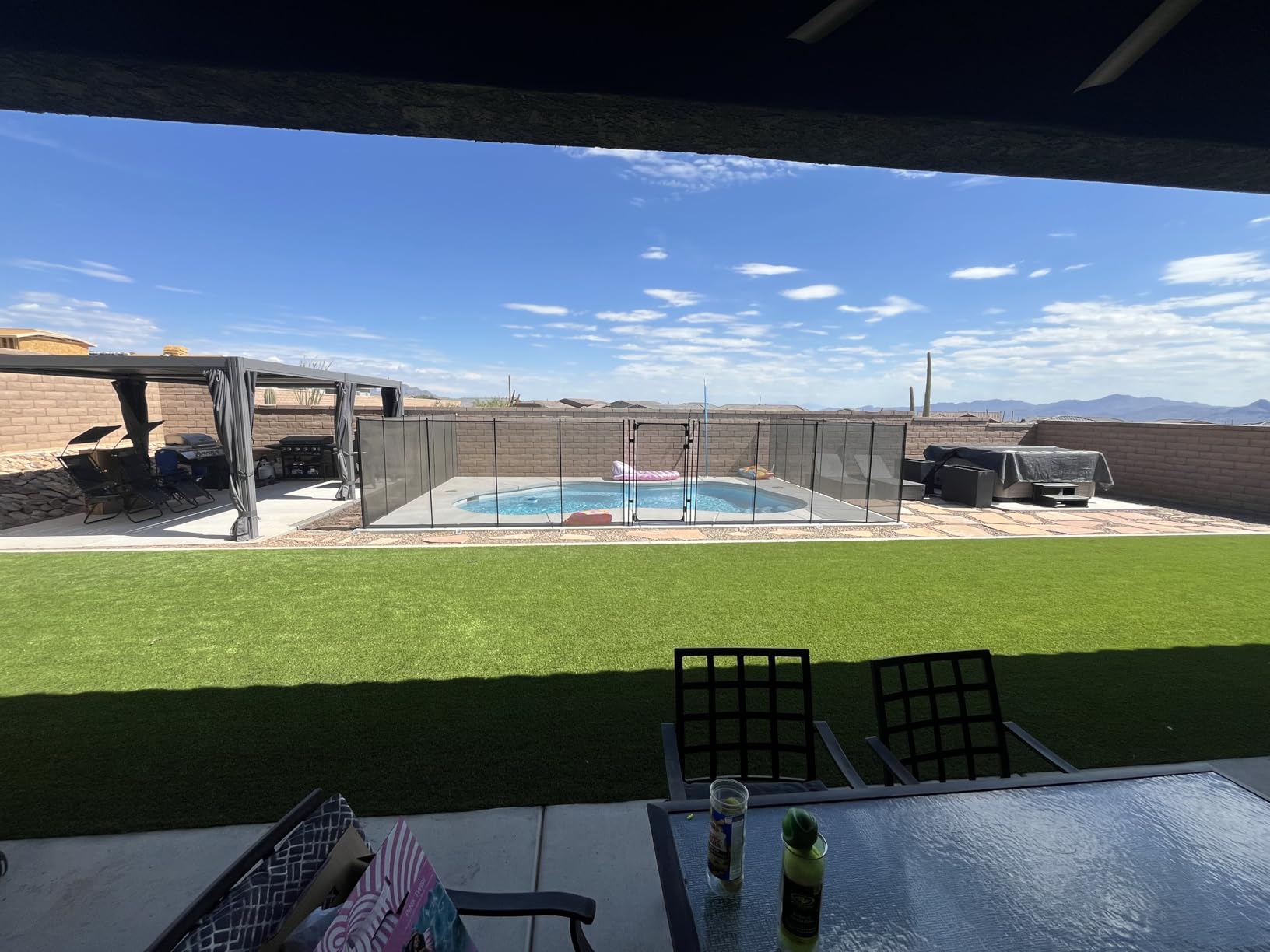 Domi Outdoor Pergola 10' x 12', Aluminum Louvered Pergola with Adjustable Louvers, Full Aluminum Frame, Built-in Gutter System, Modern Patio Gazebo for Deck Garden Patio, Gray customer photo 2