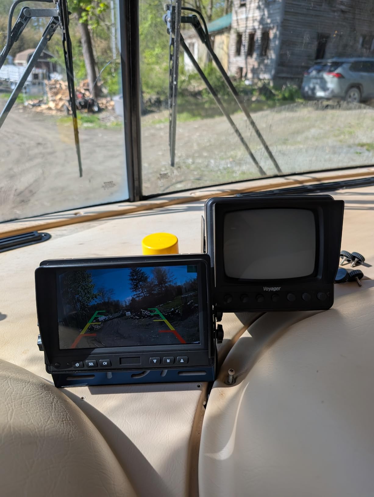 Dual RV Backup Camera for Truck - 7 Inch HD Split Screen Reverse Camera for Trucks, Easy Install, IR Night Vision, IP69 Waterproof - Rear Camera for Trucks, Trailers, RVs, Tractors customer photo 2