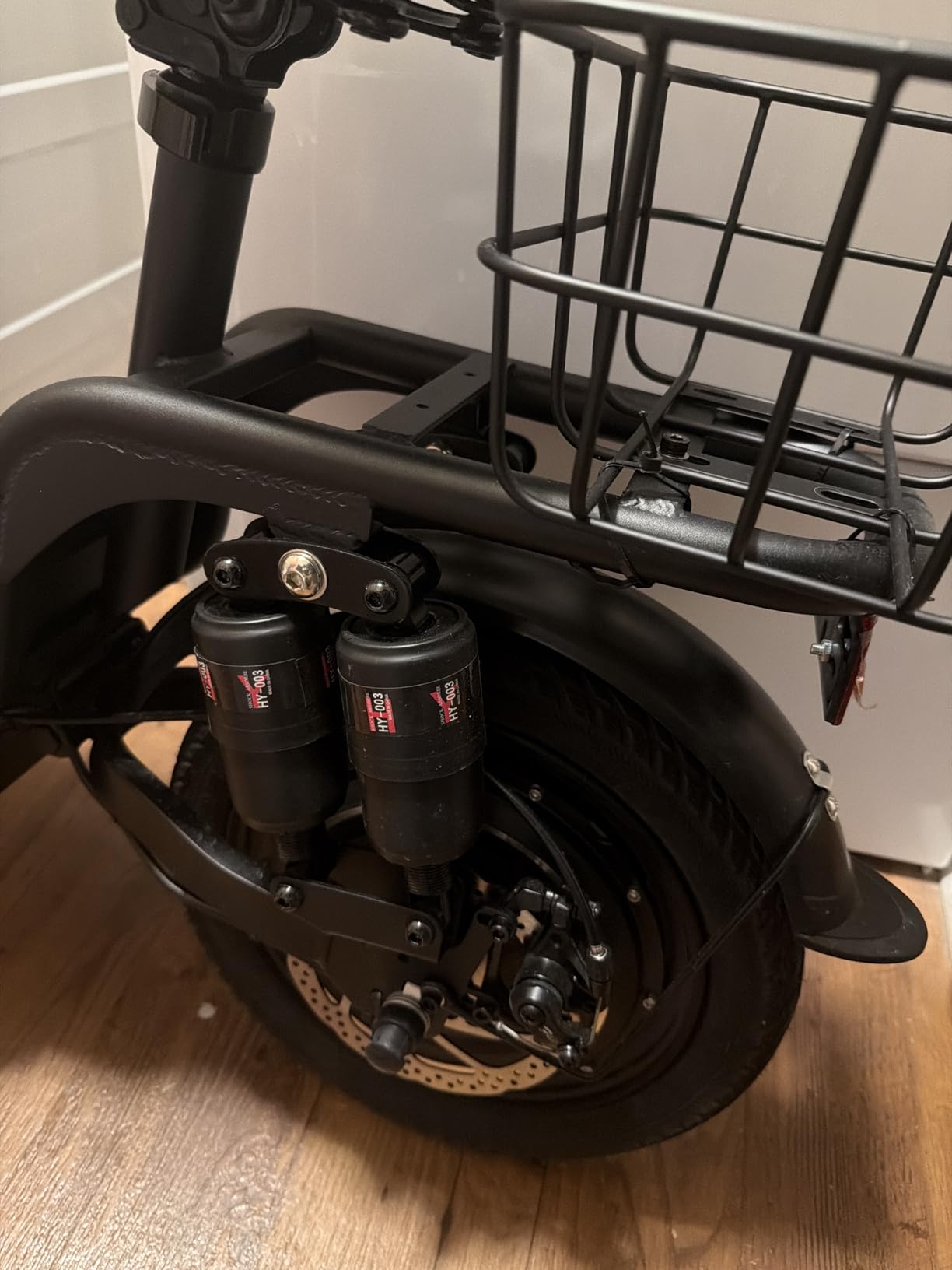 INSDRGN Electric Scooter with Seat for Adults, Peak 1000W Motor, 28 Miles Range, 48V 10.4Ah Li Battery, 20MPH, Foldable Commuter E-Scooter with Basket, Max 330LBS, UL2272 Certified, C14 customer photo 1
