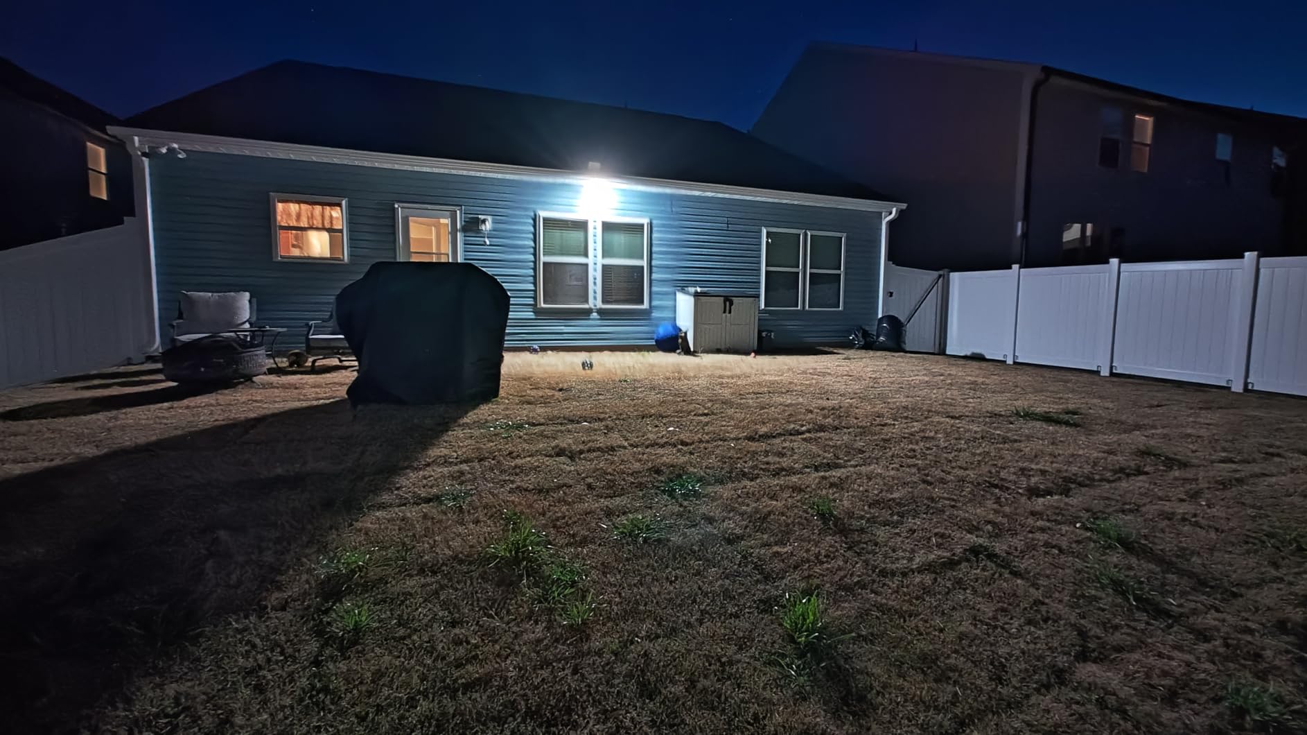 Philips 3600LM Solar Security Lights, 5000K Waterproof Dimmable LED Motion Sensor Outdoor Lights, 3 Adjustable Heads w/16ft Cable, Separate Solar Panel with 3 Modes Solar Flood Lights for Yard, Garage customer photo 2