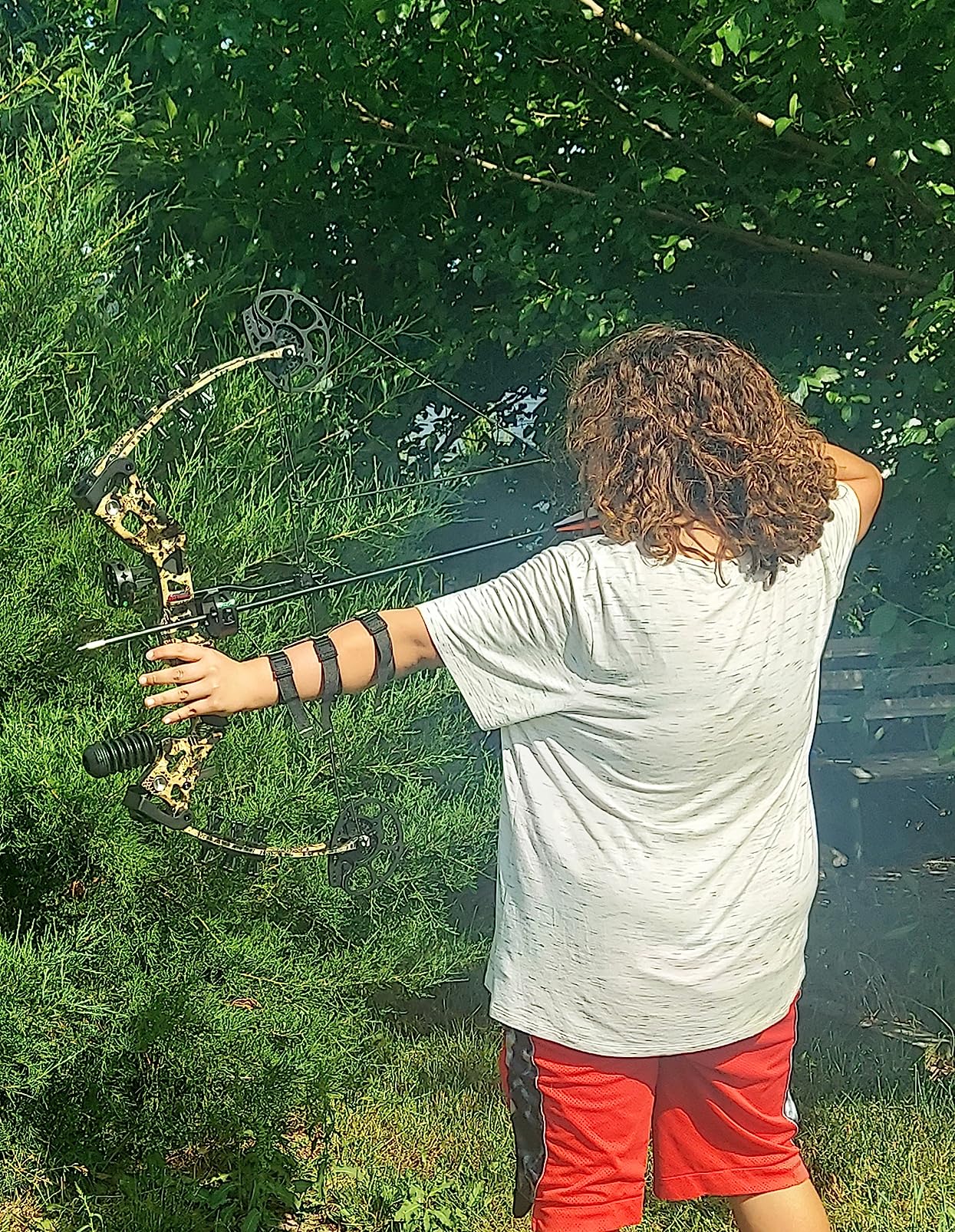 Youth Compound Bow Set 15-45 Lbs for Teens and Beginner, Package with Archery Hunting Equipment, Max Speed 260fps, Adjustable, Right Hand customer photo 2