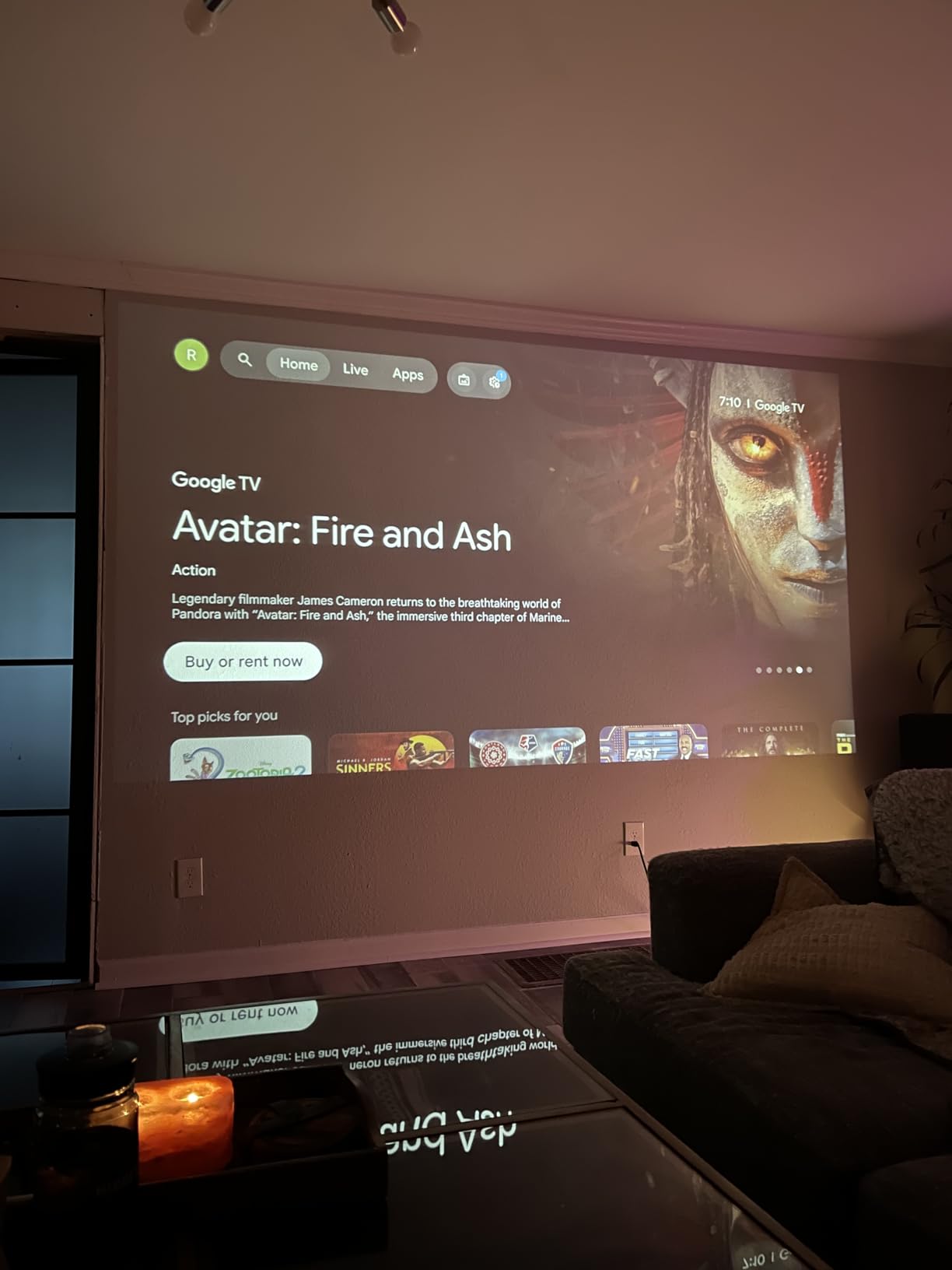 Official Licensed Google TV 4K Smart Projector with WiFi and Bluetooth, VOPLLS Outdoor Projectors with Dolby/Auto Focus, Portable Movie Wireless Gaming customer photo 1