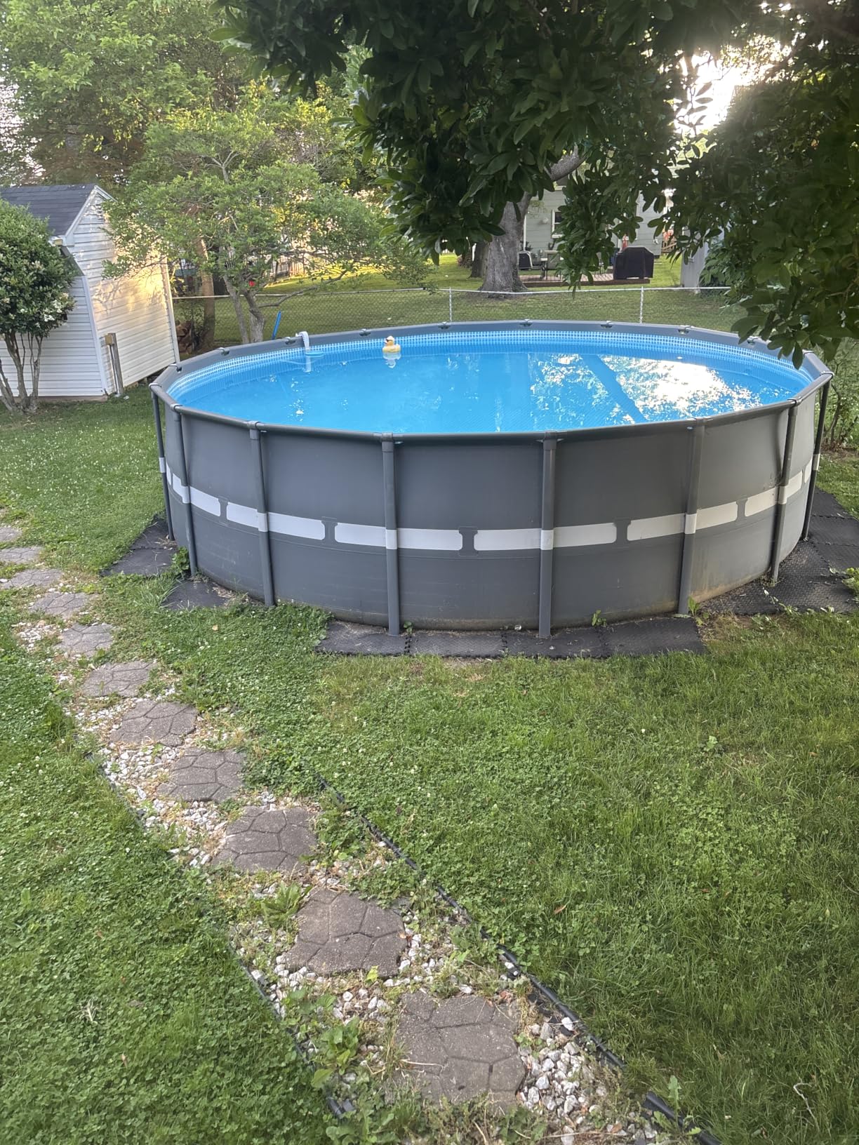INTEX Ultra XTR 24 ft x 52 in Above Ground Pool Set, Round Swimming Pool with Steel Frame, 2100 GPH Sand Filter Pump, Ladder, Cover, & Ground Cloth customer photo 1